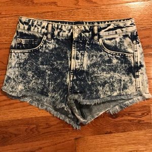 TopShop Moto denim shorts